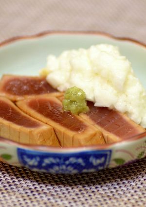 霜降りマグロとたたき山芋-レシピのメイン写真
