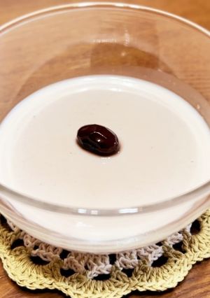 【活用】黒豆煮汁のブラマンジェ-レシピのメイン写真