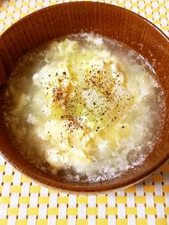白だしで簡単♪長ネギのかき玉汁-レシピのメイン写真