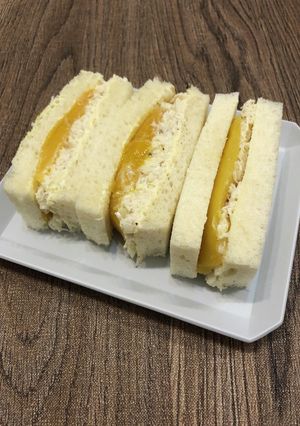 カニとマンゴーのサンド-レシピのメイン写真