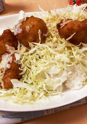 【1人暮らし】限界唐揚げ丼-レシピのメイン写真