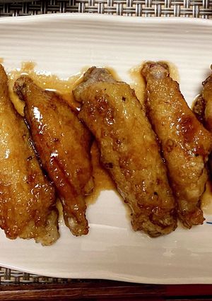居酒屋風手羽中の甘辛炒め-レシピのメイン写真