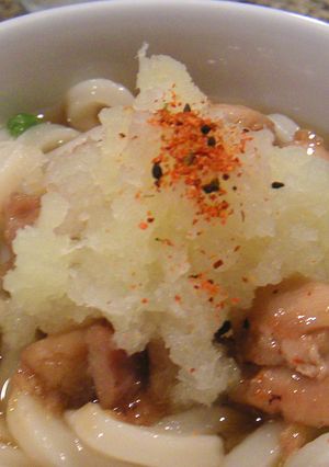 焼き鳥と大根おろしのあったかうどん-レシピのメイン写真