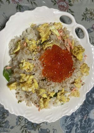 贅沢!鮭の親子チャーハン-レシピのメイン写真