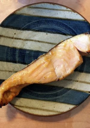 シャケの漬け焼き　-レシピのメイン写真