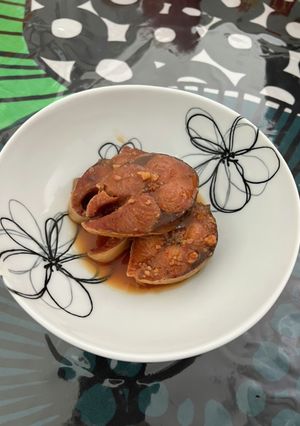 鯖の味噌煮 ニンニクピリ辛-レシピのメイン写真