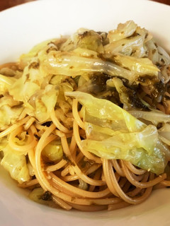 ラク旨☆海苔の佃煮とキャベツの和風パスタ-レシピのメイン写真
