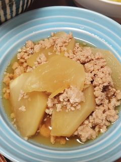 かぶとひき肉の煮物-レシピのメイン写真