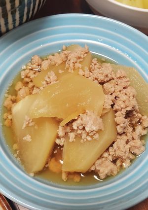 かぶとひき肉の煮物-レシピのメイン写真