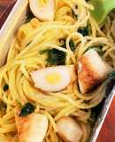 ちくわとほうれん草のポタージュパスタ