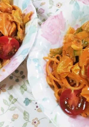 133市販のスパゲティソースでスパゲティ-レシピのメイン写真