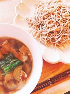 茄子と豚肉のつけそば-レシピのメイン写真