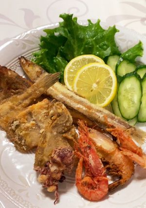深海魚の7種。丸ごと唐揚げ-レシピのメイン写真