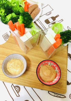 スティック野菜☆味噌マヨディップセブン風-レシピのメイン写真