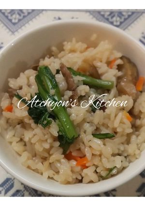 簡単！牛肉と天津甘栗の炊き込みご飯-レシピのメイン写真