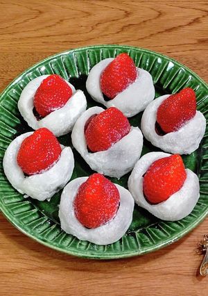 あまおう苺の大福☆レンチン簡単-レシピのメイン写真