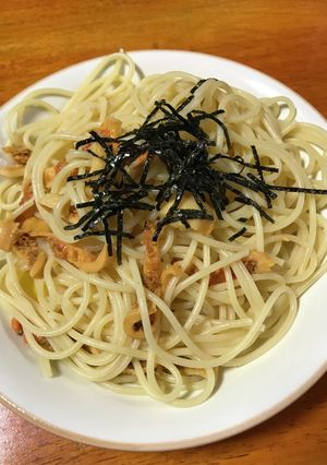 ホヤとタラコのパスタ-レシピのメイン写真