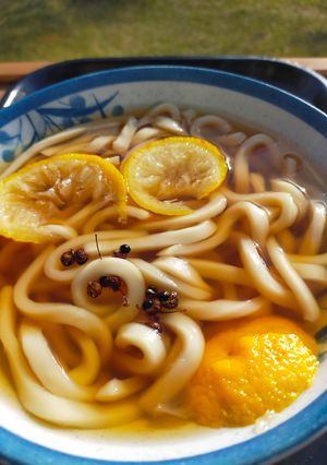 ユズうどん山椒添え-レシピのメイン写真