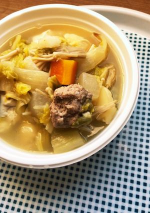 野菜の旨み&甘みたっぷり!肉団子鍋-レシピのメイン写真