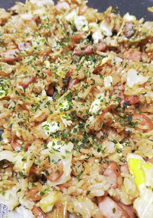 ホットプレートでそばめし-レシピのメイン写真