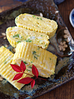 パセリととろーりチーズのだし巻き卵-レシピのメイン写真