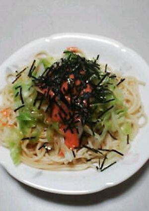キャベツと明太子のポン酢冷製パスタ-レシピのメイン写真