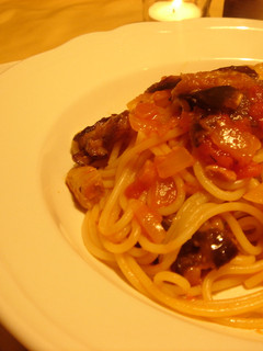 メカジキとなすのトマトソースパスタ-レシピのメイン写真