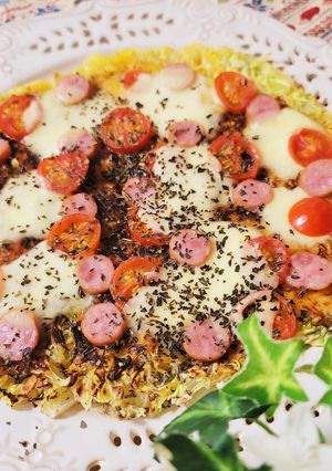 簡単♪キャベツガレットピザ-レシピのメイン写真