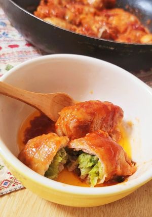 キャベツたっぷり美味♪逆ロールキャベツ-レシピのメイン写真