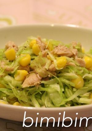 もりもり食べたいツナキャベツサラダ-レシピのメイン写真