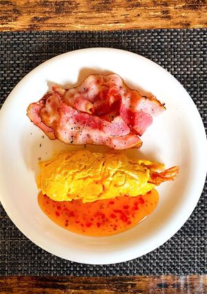 海老フライ　ふわトロ卵巻き-レシピのメイン写真