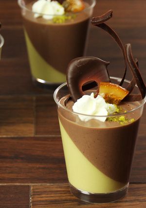 チョコレートとピスタチオのムース-レシピのメイン写真