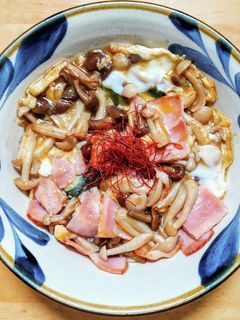 ベーコンとキノコの卵とじ丼◎流用レシピ-レシピのメイン写真