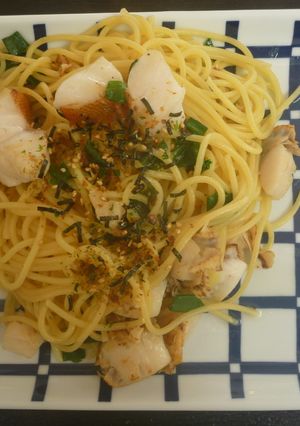 ウッカリカサゴ＆ホタテののパスタ-レシピのメイン写真