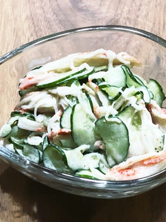 サッと【カニカマときゅうりのマヨサラダ】-レシピのメイン写真