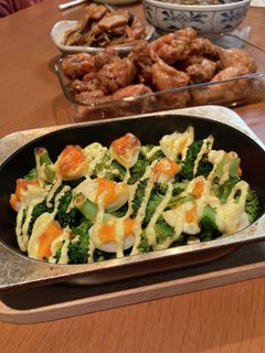 ブロッコリーとゆで卵のマヨ焼き-レシピのメイン写真