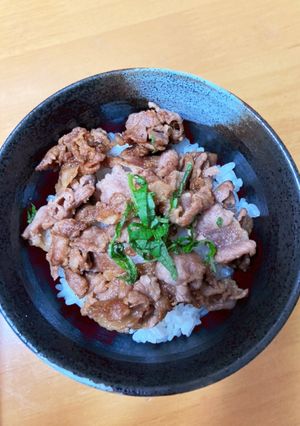 生姜焼き丼〜♪-レシピのメイン写真