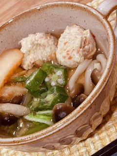 蓮根とにんじんの鶏団子スープ-レシピのメイン写真
