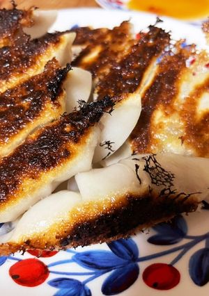 焼き肉のタレでホットプレート簡単ギョーザ-レシピのメイン写真
