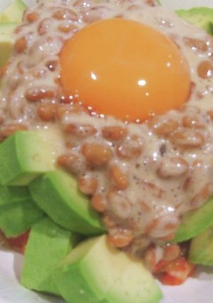 ヘルシーおつまみ！アボキム納豆-レシピのメイン写真