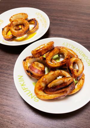 屋台風イカリング焼き-レシピのメイン写真