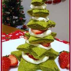 รูปของ 簡単♪クリスマス★ミニツリーケーキ♪