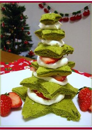 簡単♪クリスマス★ミニツリーケーキ♪-レシピのメイン写真