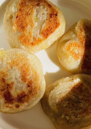 離乳食後期〜バナナ豆腐パンケーキ-レシピのメイン写真