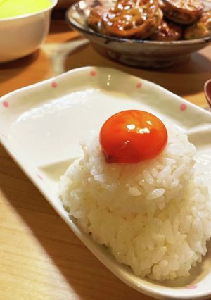 おにぎり2つと黄身で鏡開きをしよう！-レシピのメイン写真