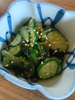 きゅうりとわかめの酢の物-レシピのメイン写真