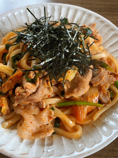 豚キムチーズ焼きうどん-レシピのメイン写真