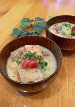 具沢山の粕汁-レシピのメイン写真