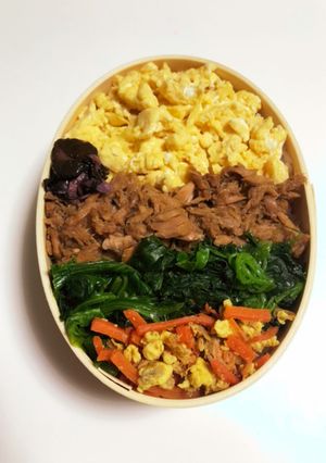 ツナそぼろ中学男子弁当-レシピのメイン写真