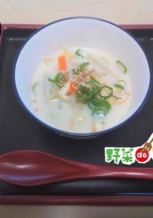 ＜健康レシピ＞野菜たっぷり和風豆乳スープ-レシピのメイン写真